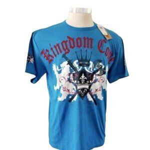 T Shirt Size L Blue Painted Rum Kingdom Come